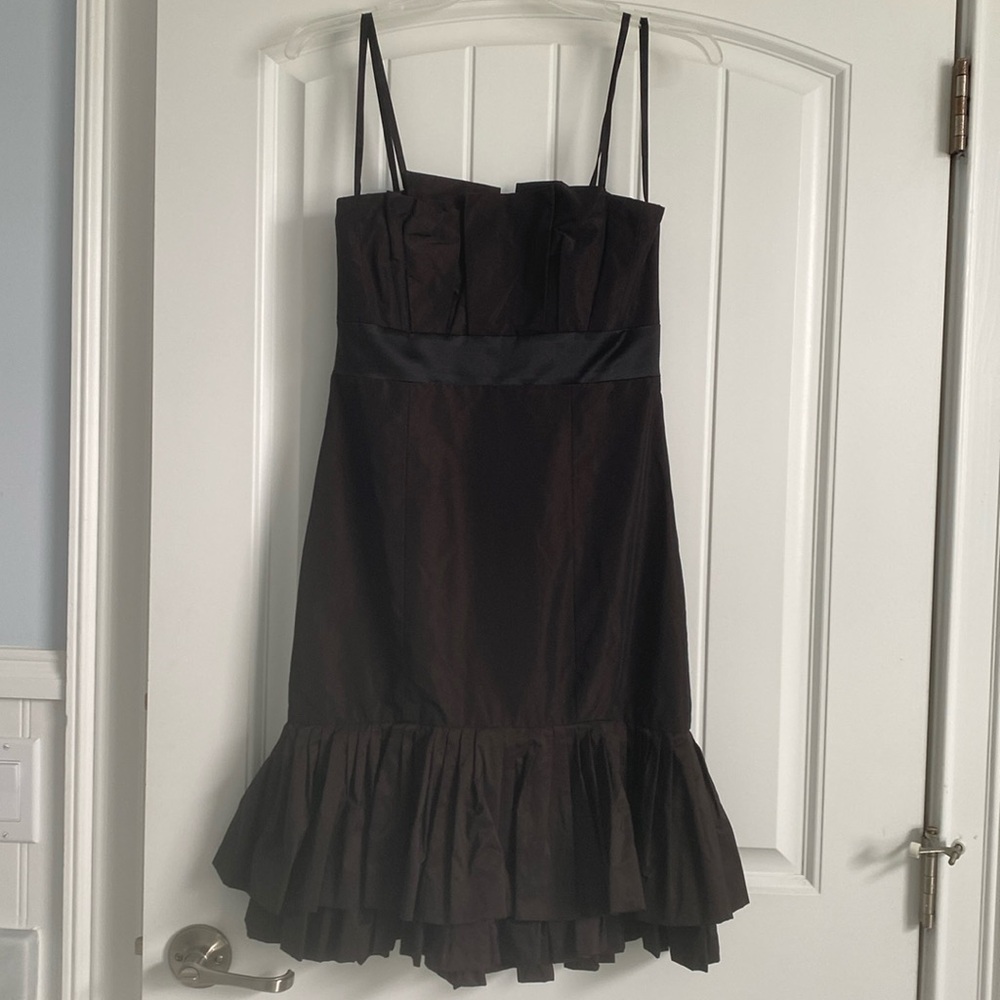 BCBG Black Modern Style Strapless Dress